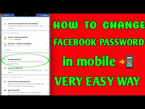 How To Change Facebook Password 2022 | Facebook Password Kivabe Change Korbo |