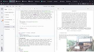 writing a paper in typst about golf swing
