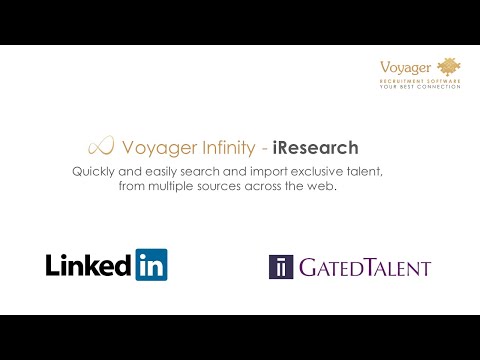 How Recruiters can source the best talent on the web, with Voyager Infinity.