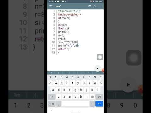 simple intrest code in c language #shorts #cprogramming #coding