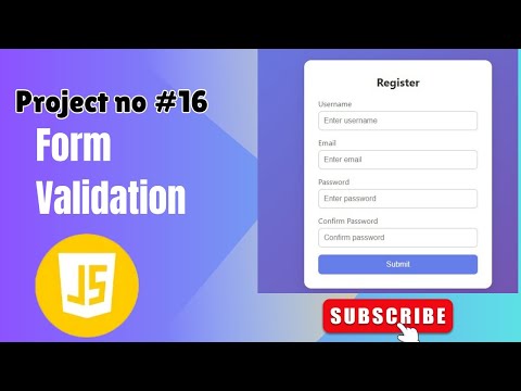 ✅ Project 16: Form Validation with Success Popup | JavaScript HTML CSS #javascripttutorial