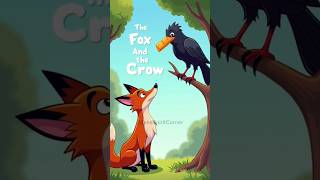 The Fox And The Crow | #shorts #shortsfeed #english #kids #kidsvideo #fablesforkids #fable #fox