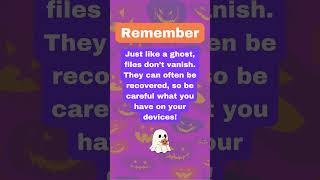 🎃 “Ghost Files” are lurking! 👻 #shortvideo #cybersecurity #kidslearning #cyberaware #awareness