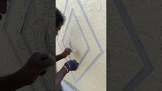 #painting#rustic#texture#compound #wall#design#experiment #shorts