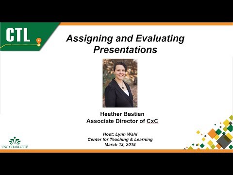 Assigning and Evaluating Presentations