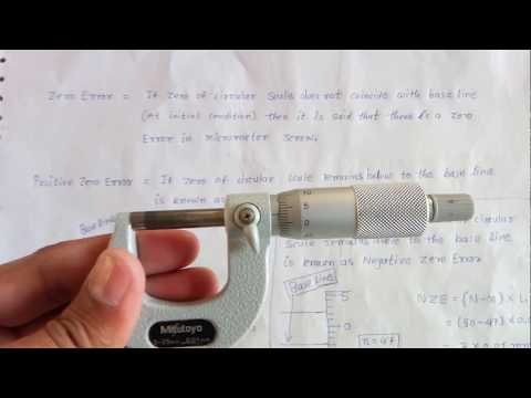 Video 3: How to calculate Zero Error Of Micrometer Screw Gauge?