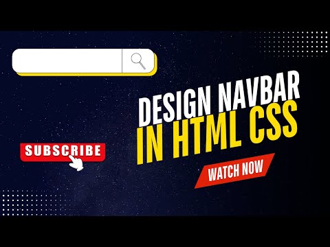 Create Modern Navbar Design with HTML & CSS | No JavaScript | Web development tutorial 2025