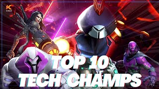 Top 10 Tech Champions in MCOC 2025