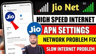 Jio 4G/5G Very Amazing APN Setting😱 | Jio Network problem Solved ✅| Jio Free internet Apn 2025