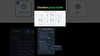 Modern Checkbox Group UI Design in CSS | Trending 2025 #shorts #selectbox #coding#programming #html