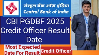 CBI PGDBF 2025 Credit Officer Result Date
