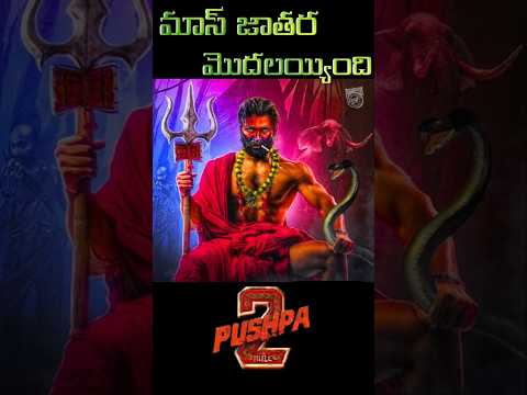మాస్ జాతర మొదలయ్యింది #shorts #alluarjun #pushpa2therule  #pushapatitlesong #trandingshorts #viral