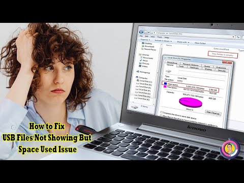 How to Fix USB Files Not Showing But Space Used Issue.