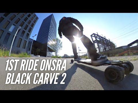 1st Ride - Onsra Black Carve 2 Direct Drive electric skateboard