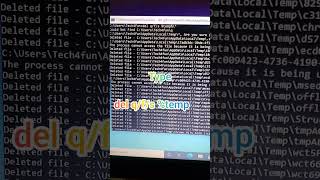 CMD TRICK delete temp file #pctricks #computertipsandtricks #techtricks #shorts
