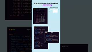 🤯 CSS Magic! Auto-Complete Animation Made EASY! #coding #shorts #ytshorts #cssanimation #autofill
