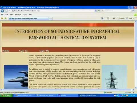 DotNet - Graphical Password Authenticataion System (ASP.NET - C# With SQL Server)