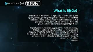 BitGo integrates Injective to Further Advance Institutional DeFi Adoption