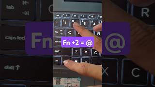 how to press @ on laptop #keyboardtips