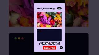 image masking in🎉 html or css #html #css #javascript #shorts #coding #programming #webdev #web #web3