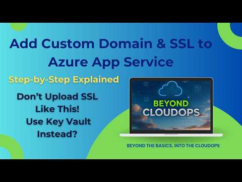Configure Custom Domain in Azure App Service + SSL Binding (SNI SSL)