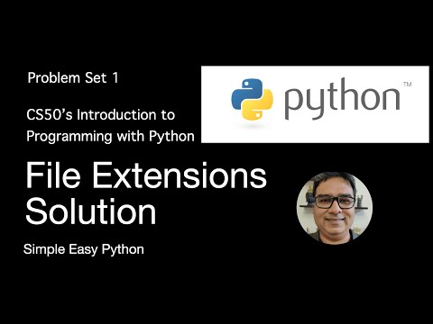 File Extensions Solution CS50P – Problem Set 1