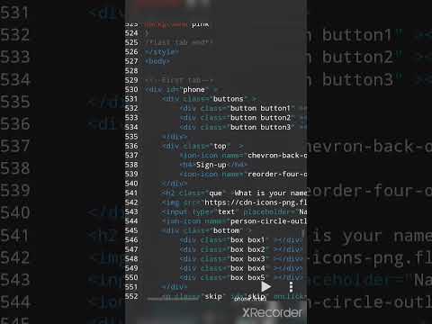 Phone with login tabs with css only 📱🔥