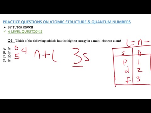 10 Practice Questions on Atomic Structure & Quantum Numbers in 15 Minutes