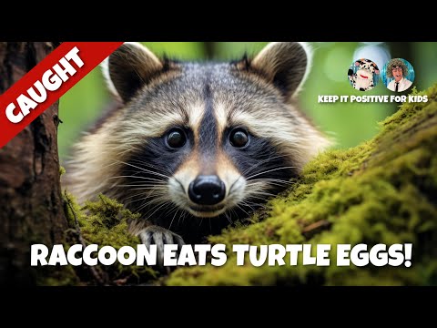 Raccoon Eats Turtle Eggs - Caught On Camera