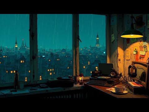 Rainy Night Lofi Chill ~ Cozy Study Music | Deep Focus & Work Beat Mix