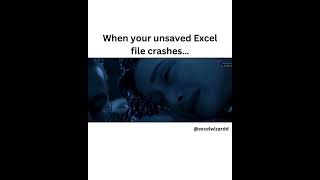 RIP to all those unsaved Excel files we’ve lost over the years. 💔 #ExcelStruggles #SaveYourWork
