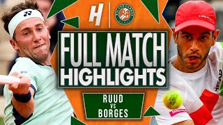 Casper Ruud vs Nuno Borges - FULL Match Highlights | Roland Garros 2025