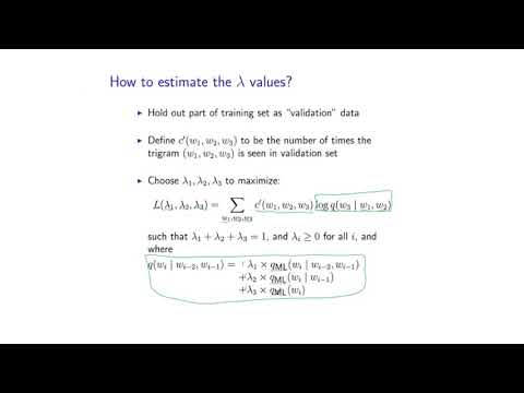 Natural Language Processing by Michael Collins, Columbia University P10  02 Lin