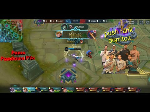Push rank mobile legend "doritos" maniac fani
