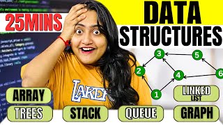 😳Master DATA STRUCTUREs in Jus 25Mins EASILY(Beginners with CODE)🔴