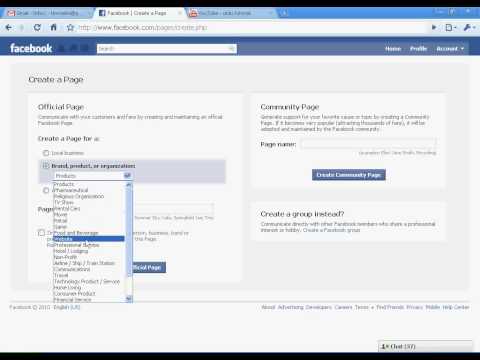 How To Create Facebook Fan Page - Urdu Tutorial