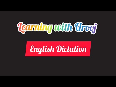 English Dictation #Dictation