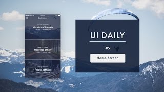 UI Daily #5: Home Screen