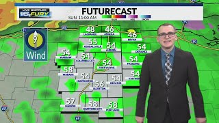A few strong storms possible this afternoon and evening