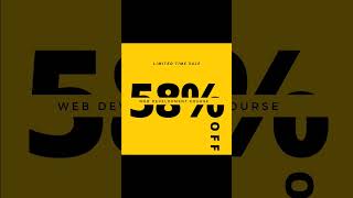 Web Development Course at 58% off price - Limited Time Offer