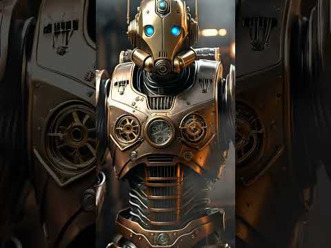 Mechanical Robot Face Ai Animation || #SciFiScene#ArtificialIntelligence#CinematicAI#AIFuture