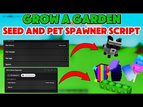 [NEW🔥] GROW A GARDEN SEED AND PET SPAWNER SCRIPT! | GET CANDY BLOSSOM 🍭 AND RACOONS🦝!  MOON MANGO🥭