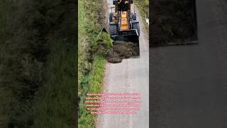 Roadside Rescue! 🚜 Satisfying Curb Clearing Hack #road #satisfying #cleaning #how #tractor #tips