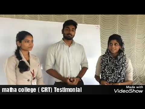 Matha college - CRT Testimonial ( mechanical )