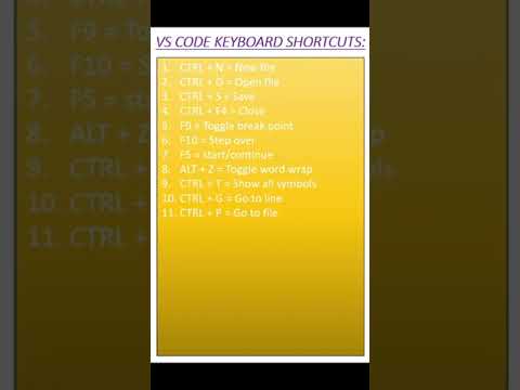 VS code Shortcut keys || visual Studio 🔥🔥