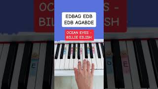 Ocean Eyes - Billie Eilish (Easy Piano Tutorial) 🤩