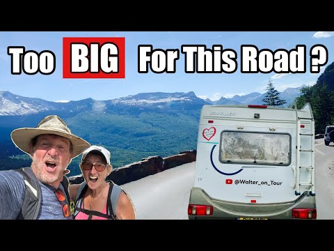 Driving "GOING TO THE SUN ROAD” in a UK Motorhome :GLACIER National Park ADVENTURE : USA ROAD TRIP