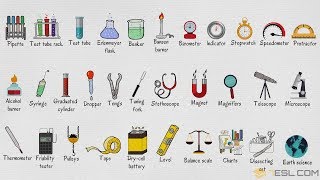 Laboratory Equipment Vocabulary Words List in English