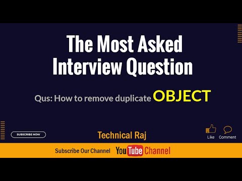 Remove Duplicate Object | | Interview Question in Hindi #javascript #coding #interview
