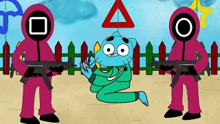 Gumball & Kissy Missy in Squid Game ( Poppy Playtime Animation )